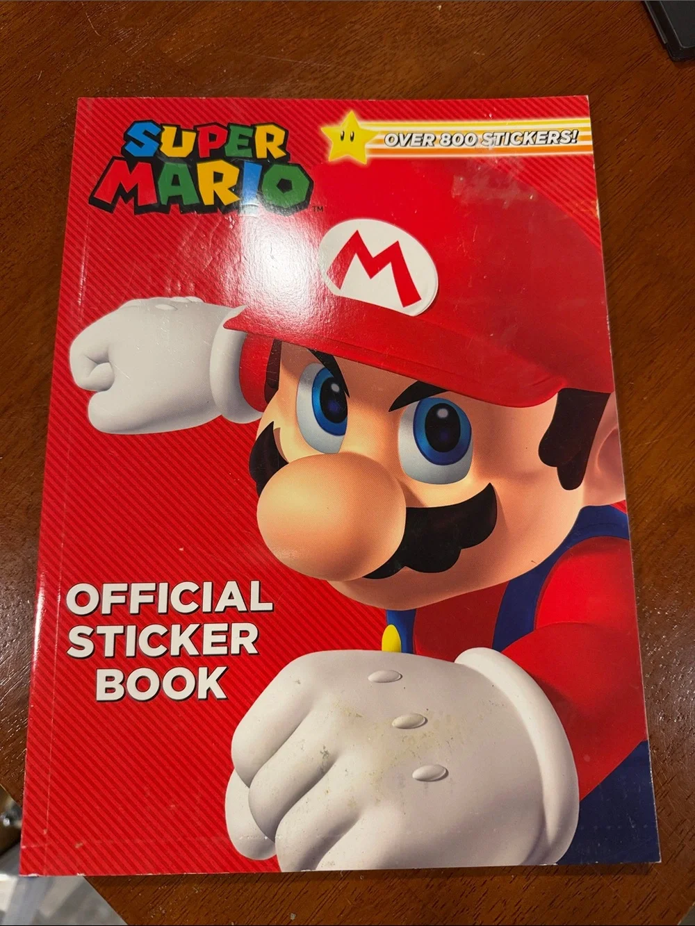 Nintendo Super Mario Official Sticker Book - Red, White, Blue